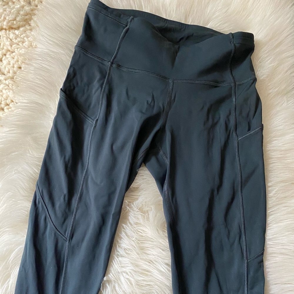 lululemon fast & free crop 19” tights, size 6